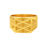 22K Gold Square Baby Ring